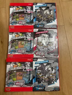 pokemon black bolt white flare poster and binder collection - Image 1