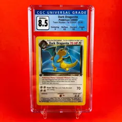 Pokemon CGC 8.5 Dark Dragonite 22/82 Team Rocket 1st Edition Near Mint PSA - Image 1