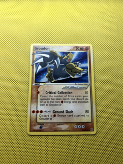 Pokemon Groudon Gold Star Holo Rare Card 111/113 Delta Species - Image 3