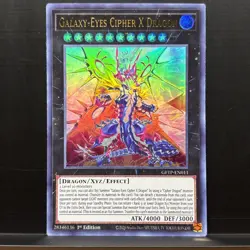 Yugioh Galaxy-Eyes Cipher X Dragon GFTP-EN011 1st Ed *HAS PRINT/ROLLER LINES*** - Image 1
