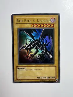 Yu-Gi-Oh! Red-Eyes B. Black Dragon SDJ-001 Unlimited Edition Holo Rare TCG NM/LP - Image 1