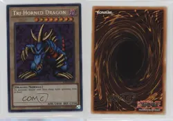 SE Tri-Horned Dragon YuGiOh Legend of Blue Eyes White Dragon Reprint #LOB-EN000 - Image 3
