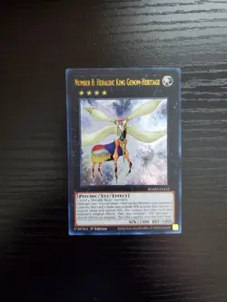Yugioh - Number 8: Heraldic King Genom-Heritage - Ultra Rare - BLMM-EN152 - Image 1