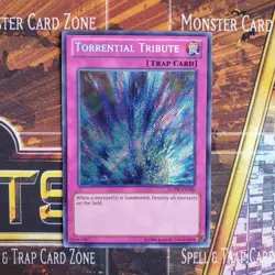 1x Torrential Tribute - Secret Rare - LCYW-EN180 - Unlimited - LP - Image 1