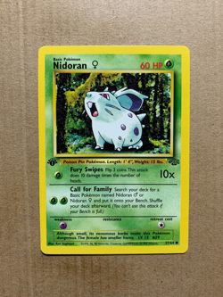 1st Edition Nidoran 57/64 Jungle Set - Common Pokemon Card - NM/Mint - Image 1