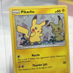 Pokemon 2019 Pikachu SM162 Sun & Moon Black Star Promo Holo Card TCG - Image 5