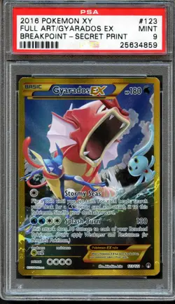 Gyarados EX 123/122 Breakpoint Full Art Secret Rare PSA 9 Mint Pokemon Card - Image 1