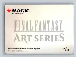 MTG - Ruinous Ultimatum Art Card - 33 - Art Series: FINAL FANTASY - NM - Image 2