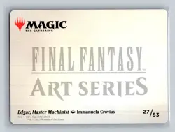 MTG - Edgar, Master Machinist Art Card - 27 - Art Series: FINAL FANTASY - NM - Image 2