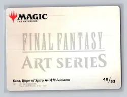 MTG - Yuna, Hope of Spira Art Card - 48 - Art Series: FINAL FANTASY - NM - Image 2