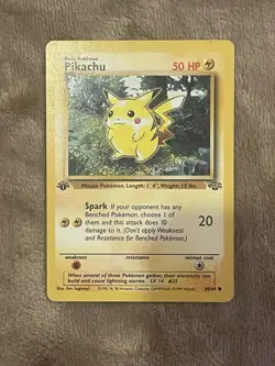 Pokemon TCG Jungle Pikachu Card 60/64 First Edition - Image 1