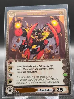 Chaotic Card : Mallash Dawn Of Perim 1st Edition Rare Creature - Image 1
