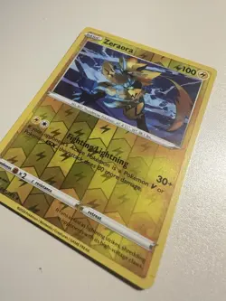 Pokemon Zeraora Card - Fighting Lightning GX Holographic Edition - Image 2