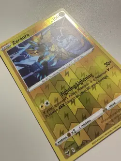 Pokemon Zeraora Card - Fighting Lightning GX Holographic Edition - Image 3