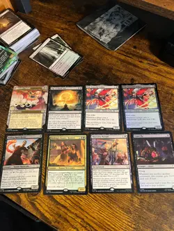 Lot of BLACK MTG Avatar The Last Airbender Cards Rare, Common and Uncommon - Image 1