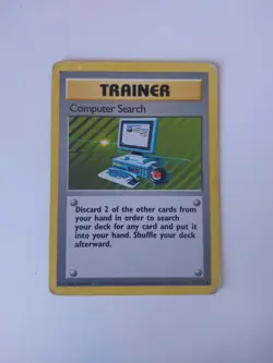 Computer Search Trainer Pokemon Card - 71/102 - WOTC Base Set - Image 1