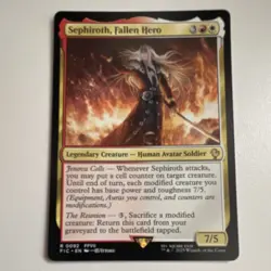 Magic: The Gathering Sephiroth, Fallen Hero Rare Legendary Creature Card 0092 7… - Image 1