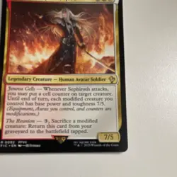 Magic: The Gathering Sephiroth, Fallen Hero Rare Legendary Creature Card 0092 7… - Image 3
