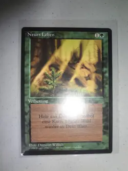 MTG MAGIC THE GATHERING CARD ORIGINAL REGROWTH GERMAN UNCOMMON FBB VINTAGE GREEN - Image 1