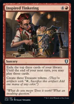 4x Inspired Tinkering - M/NM - CML: Battle for Baldur's Gate - Image 1