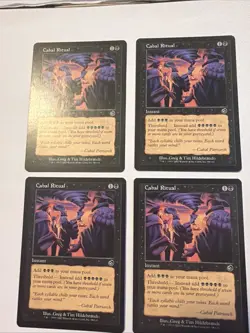 Magic The Gathering MTG - Torment TOR 2002 - #51 Cabal Ritual LP. 4x Mana Ramp - Image 1