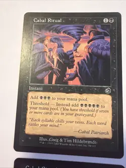 Magic The Gathering MTG - Torment TOR 2002 - #51 Cabal Ritual LP. 4x Mana Ramp - Image 2