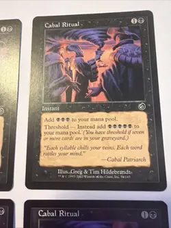 Magic The Gathering MTG - Torment TOR 2002 - #51 Cabal Ritual LP. 4x Mana Ramp - Image 3