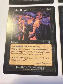 Magic The Gathering MTG - Torment TOR 2002 - #51 Cabal Ritual LP. 4x Mana Ramp - Image 5