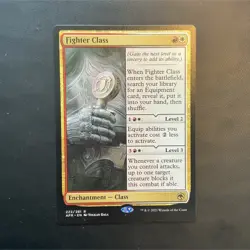 Wizards of the Coast Fighter Class Red White Enchantment Rare AFR Regular Volka… - Image 1