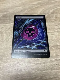 MTG Swamp Tarkir Full Art Trading Card Playable English - Image 1