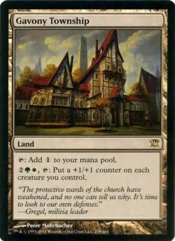 4x Gavony Township, Innistrad, Playset, MTG, LP-NM, Magic - Image 1