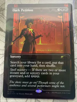MTG Dark Petition (2525) *Foil Borderless* Secret Lair: Viva Rakdos NM - Image 1