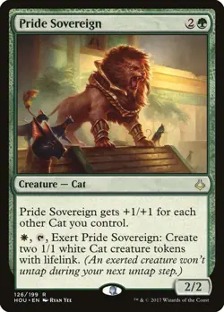 Pride SovereignHour of Devastation MTG MAGIC CREATURE CAT RARE #126 - Image 1