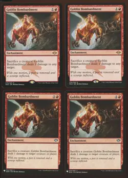 4x Goblin Bombardment Rare LP/NM Modern Horizons 2 Duel Deck Magic the Gathering - Image 1
