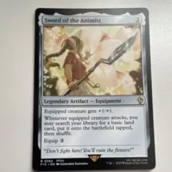 Magic: The Gathering Sword of the Animist Rare Equipment FFVII 0362 English - Image 1