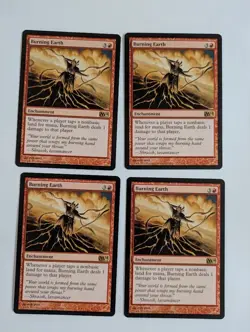 4 Burning Earth M14 MTG NM Free shipping with tracking - Image 1