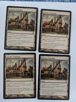 4 Gavony Township Innistrad MTG NM Free shipping with tracking - Image 1