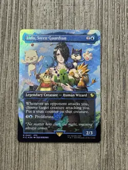 Final Fantasy MTG Lulu, Stern Guardian Borderless - Chocobo Track Foil English - Image 1