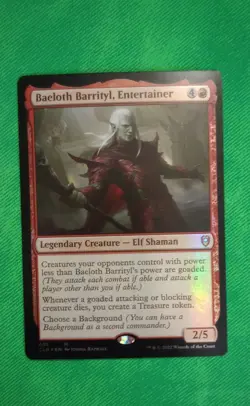 Baeloth Barrityl, Entertainer Commander Legends: Battle for Baldur's Gate Foil - Image 1