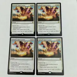 Heliod's Intervention Theros Beyond Death Playset X 4 NM Unplayed Rare Instant - Image 1