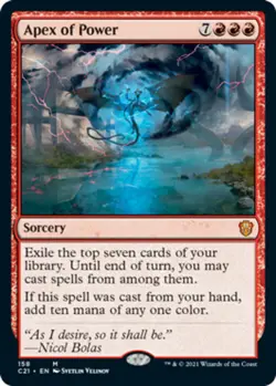 x1 Apex of Power M MTG Commander 2021 M/NM, English - Image 1