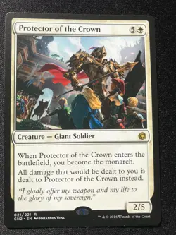 Protector of the Crown Conspiracy Take the Crown CN2 Rare MTG NM/M - Image 1