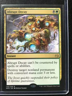 Abrupt Decay Modern Masters 2017 MM3 Rare MTG NM/M - Image 1