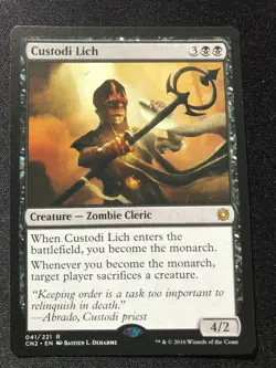 Custodi Lich Conspiracy Take the Crown CN2 Rare MTG NM/M - Image 1