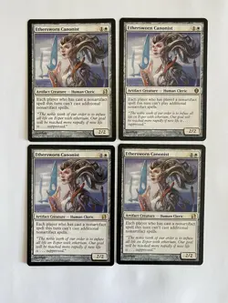 4X Played MTG Magic The Gathering Ethersworn Canonist Modern Masters Rare - Image 1