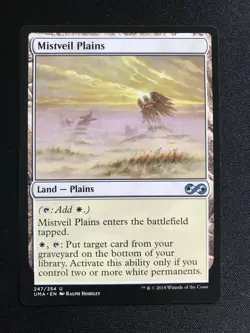 1x Mistveil Plains Ultimate Masters UMA Uncommon MTG NM/M - Image 1