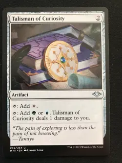 Talisman of Curiosity Modern Horizons 1 MH1 Uncommon MTG NM/M - Image 1