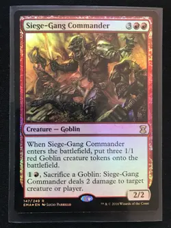 Siege-Gang Commander x1 FOIL - Eternal Masters Rare EMA NM/M MTG - Image 1
