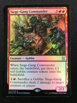 Siege-Gang Commander x1 FOIL - Eternal Masters Rare EMA NM/M MTG - Image 5