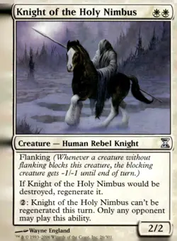 Time Spiral #26 Knight of the Holy Nimbus - Image 1